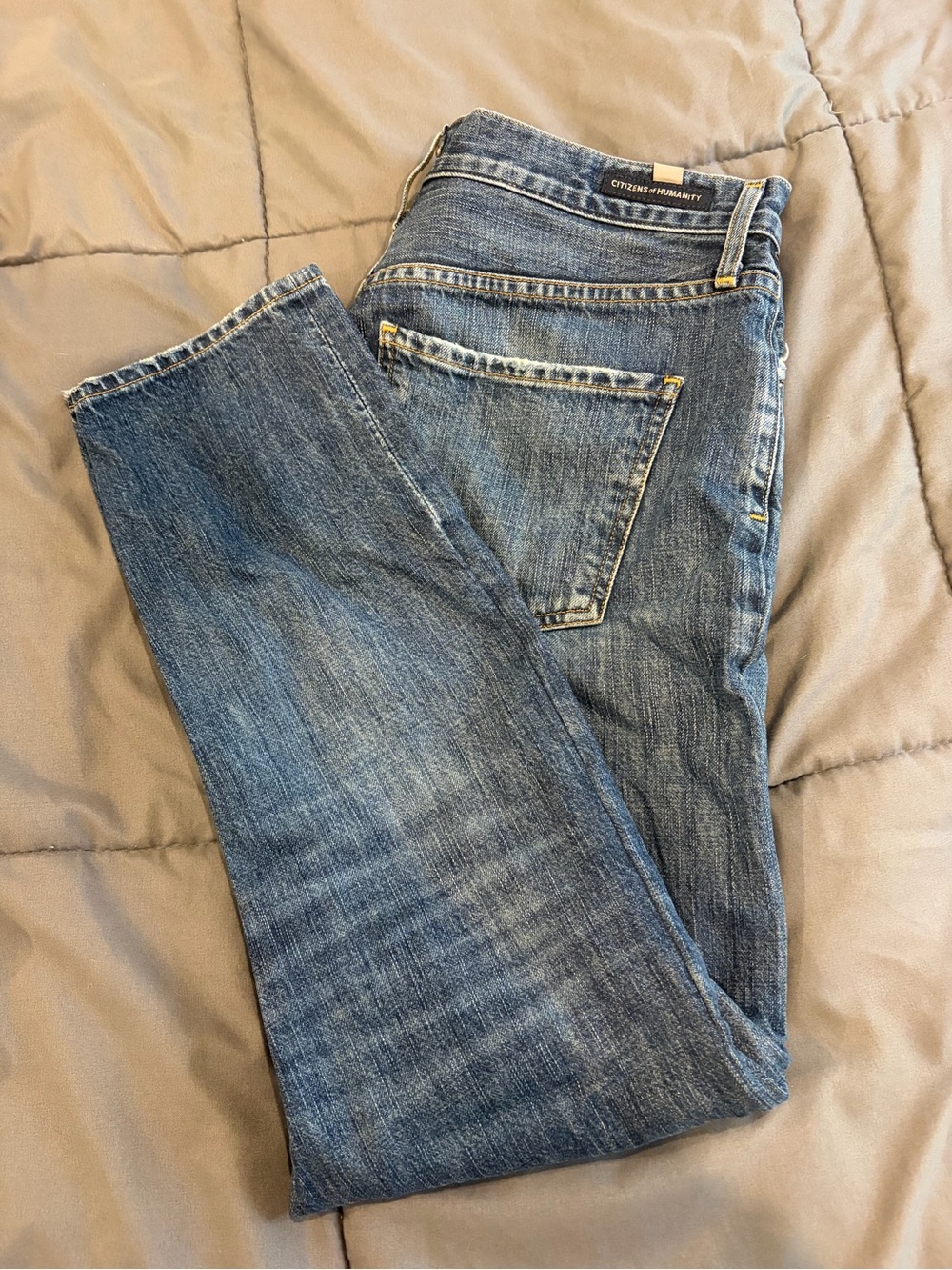 Citizens of Humanity Liya High Rise Classic Fit Jeans – 100% Cotton Rigid Denim